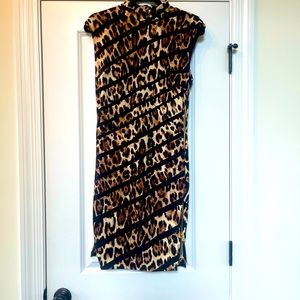 Cache’ Leopard print dress size medium